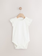 Sage Green Embroidered Floral Short Sleeve 100% Cotton Bodysuit And Leg Baby Dungaree Set (0mths-2yrs) - Image 2 of 6