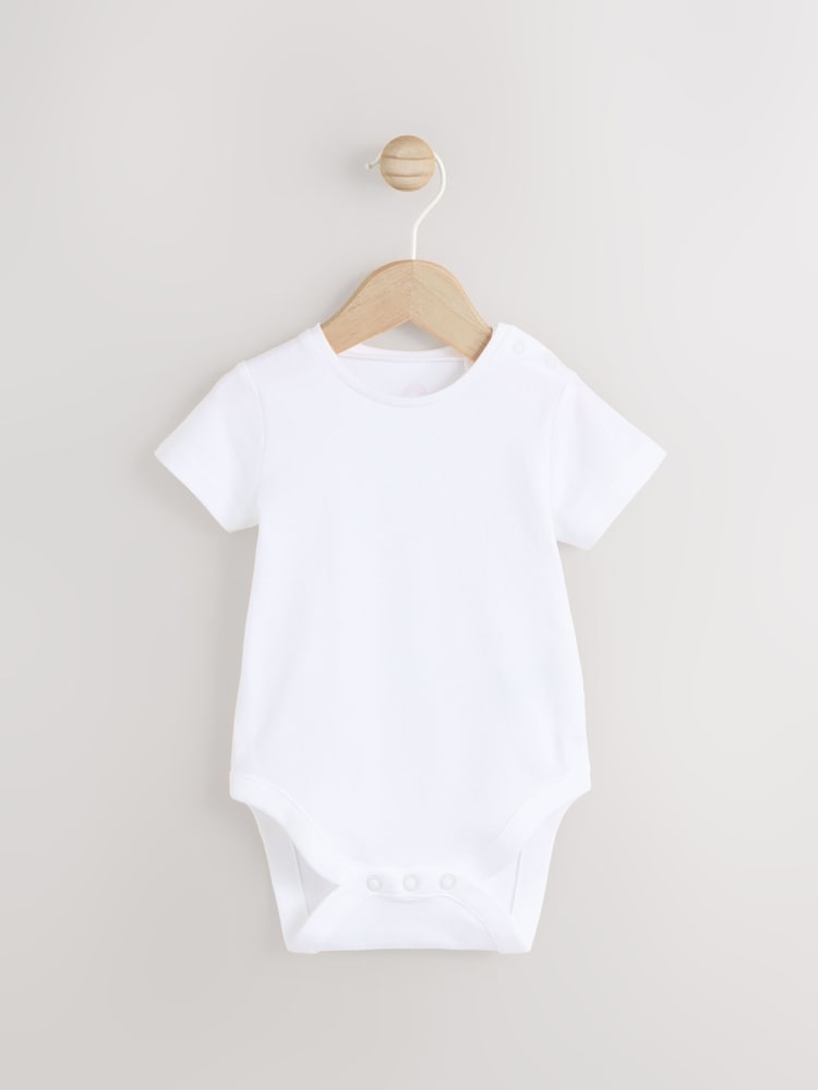 Pink Bunny Face Short Sleeve 100% Cotton Bodysuit And Leg Baby Dungaree Set (0mths-2yrs) - Image 2 of 7