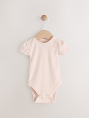 White Floral Baby Short Sleeve Bodysuit and Dungarees Set (0mths-2yrs) - Image 8 of 14
