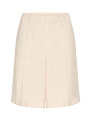 Kaffe Cream KAannetta High Waist Pleated Shorts - Image 5 of 6