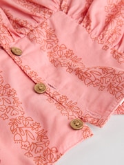 Pink Paisley 100% Cotton Woven Floral Baby Trousers Set (0mths-2yrs) - Image 11 of 12