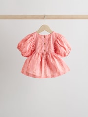 Pink Paisley 100% Cotton Woven Floral Baby Trousers Set (0mths-2yrs) - Image 5 of 12