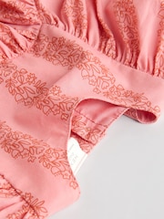 Pink Paisley 100% Cotton Woven Floral Baby Trousers Set (0mths-2yrs) - Image 9 of 12