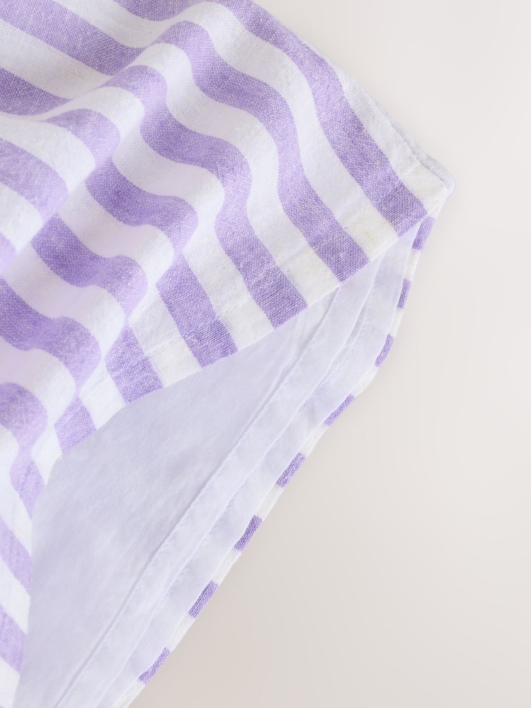 Morado lila / Raya blanca - Conjunto de vestido tejido y braguitas estilo cubrepañal de algodón 100 % para bebé (0 meses - 2 años) - Imagen 6 de 6 Morado lila / Raya blanca - Conjunto de vestido tejido y braguitas estilo cubrepañal de algodón 100 % para bebé (0 meses - 2 años) - Imagen 6 de 6