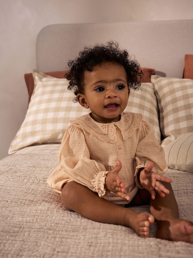 Peach Pink Baby Bloomer Romper (0mths-3yrs) - Image 3 of 11