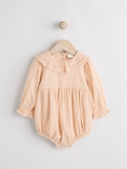 Peach Pink Baby Bloomer Romper (0mths-3yrs) - Image 6 of 11
