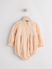 Peach Pink Baby Bloomer Romper (0mths-3yrs) - Image 7 of 11