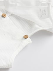 Ecru/White Broderie Baby Bloomer Romper (0mths-3yrs) - Image 7 of 9