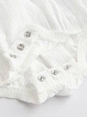 Ecru/White Broderie Baby Bloomer Romper (0mths-3yrs) - Image 8 of 9
