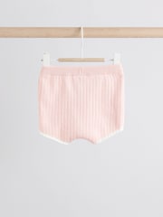 Pink Knitted Baby Top and Shorts Set (0mths-2yrs) - Image 12 of 17