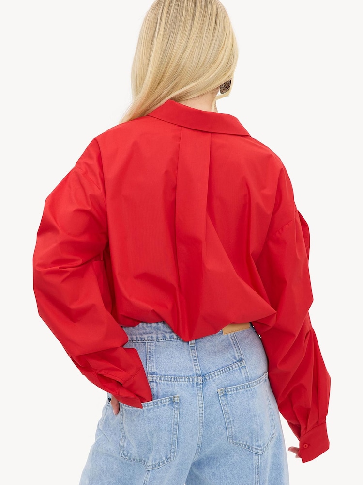 LOAVIES Let Spring Begin Cropped Balloon Shirt - صورة 2 من 4 LOAVIES Let Spring Begin Cropped Balloon Shirt - صورة 2 من 4