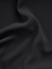 Black Short Sleeve Mini Tie Waist Shirt Dress - Image 9 of 9