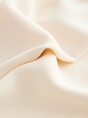Crème - Top asymétrique drapé Manches longues - Image 9 de 9