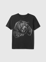 Gap Black Bear Short Sleeve Graphic T-Shirt (4-13yrs) - Image 1 of 1