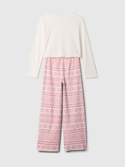 Gap White Fair Isle Long Pyjamas (4-13yrs) - Image 2 of 3