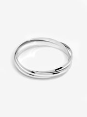 Jon Richard Silver Plated Interlock Bangles - Image 1 of 3