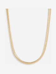 Jon Richard Gold Plated Herringbone Chain Necklace - Image 1 of 4