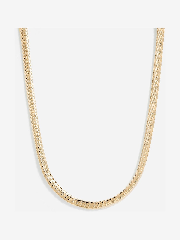Jon Richard Gold Plated Herringbone Chain Necklace - Image 1 of 4