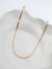Jon Richard Gold Plated Herringbone Chain Necklace - Image 2 of 4