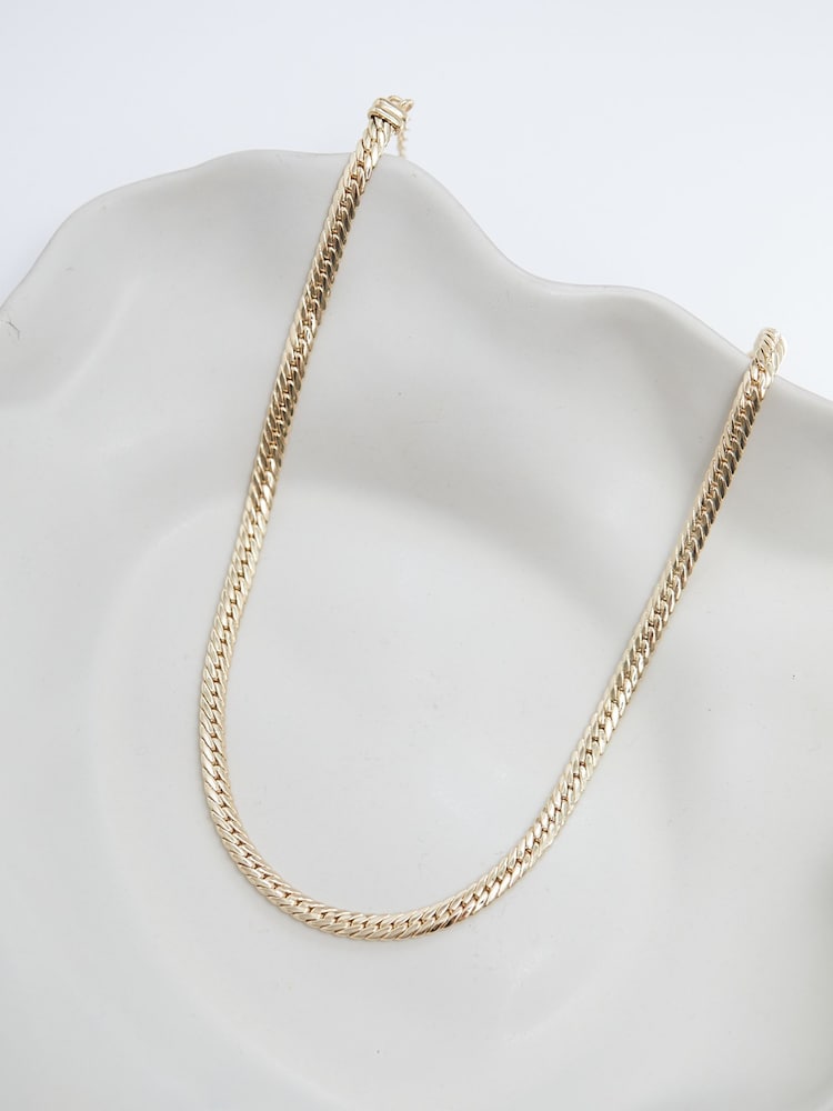 Jon Richard Gold Plated Herringbone Chain Necklace - Image 2 of 4