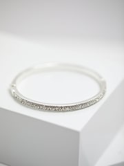 Jon Richard Silver Plated Pave Bangle - Image 1 of 4