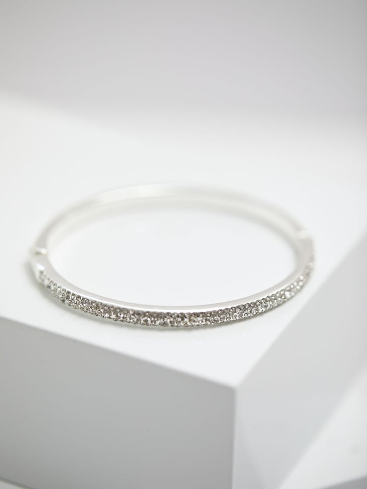 Jon Richard Silver Plated Pave Bangle - Image 2 of 4