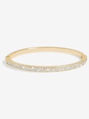 Jon Richard Gold Plated Pave Bangle - Image 1 of 4