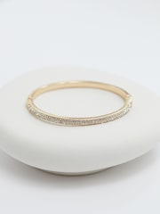 Jon Richard Gold Plated Pave Bangle - Image 4 of 4