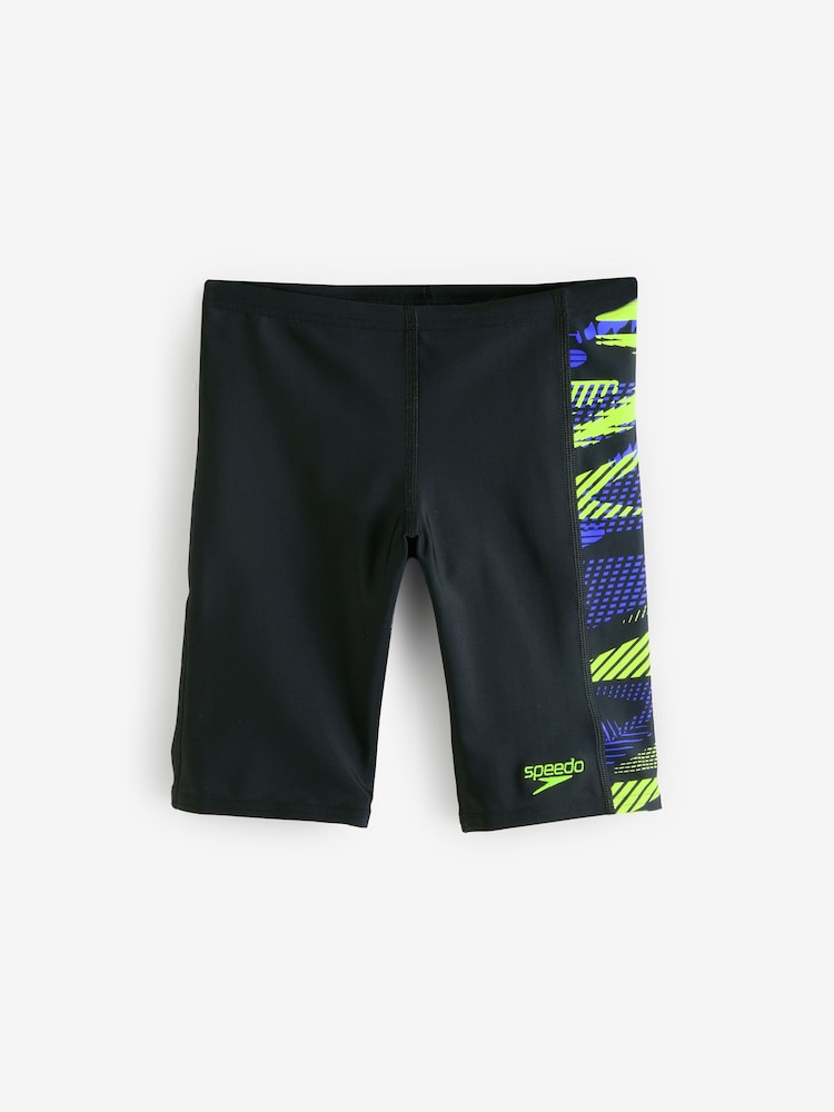 Speedo Black Hyperboom Panel Jammer Shorts - Image 1 of 6