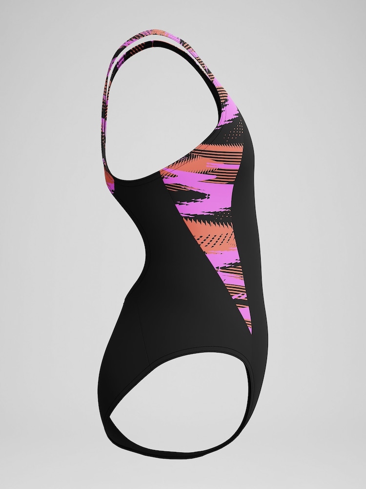 Czarny - Strój kąpielowy Speedo HyperBoom z rozcięciem na plecach - Image 4 of 5