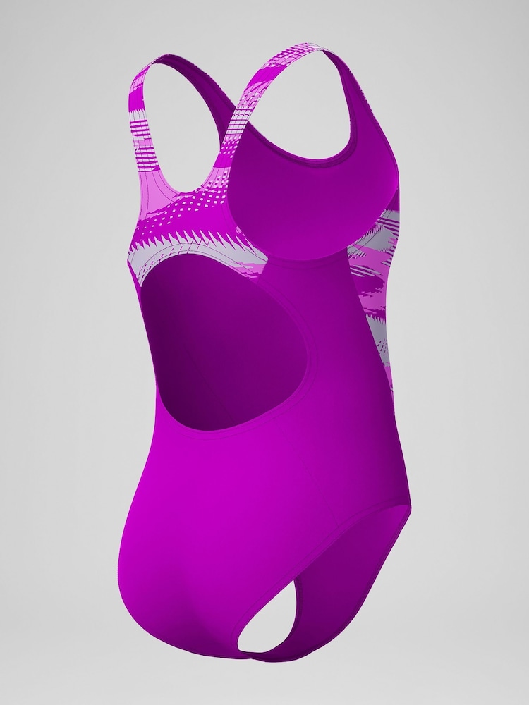 Speedo Pink Hyperboom Splice Muscleback Swimsuit - Image 3 of 5