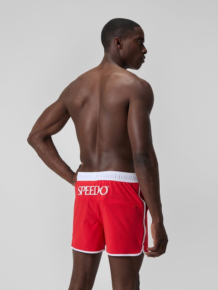 Speedo Red Logo Volley 16" Swim Shorts - Image 3 of 6