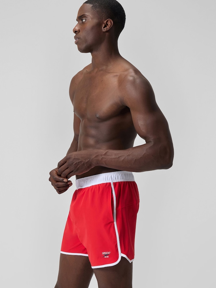 Speedo Red Logo Volley 16" Swim Shorts - Image 4 of 6