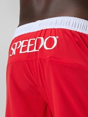 Speedo Red Logo Volley 16" Swim Shorts - Image 5 of 6