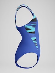 Azul - Bañador con espalda de nadador y diseño dividido Hyperboom de Speedo - Imagen 2 de 5
