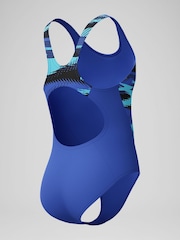 Azul - Bañador con espalda de nadador y diseño dividido Hyperboom de Speedo - Imagen 3 de 5