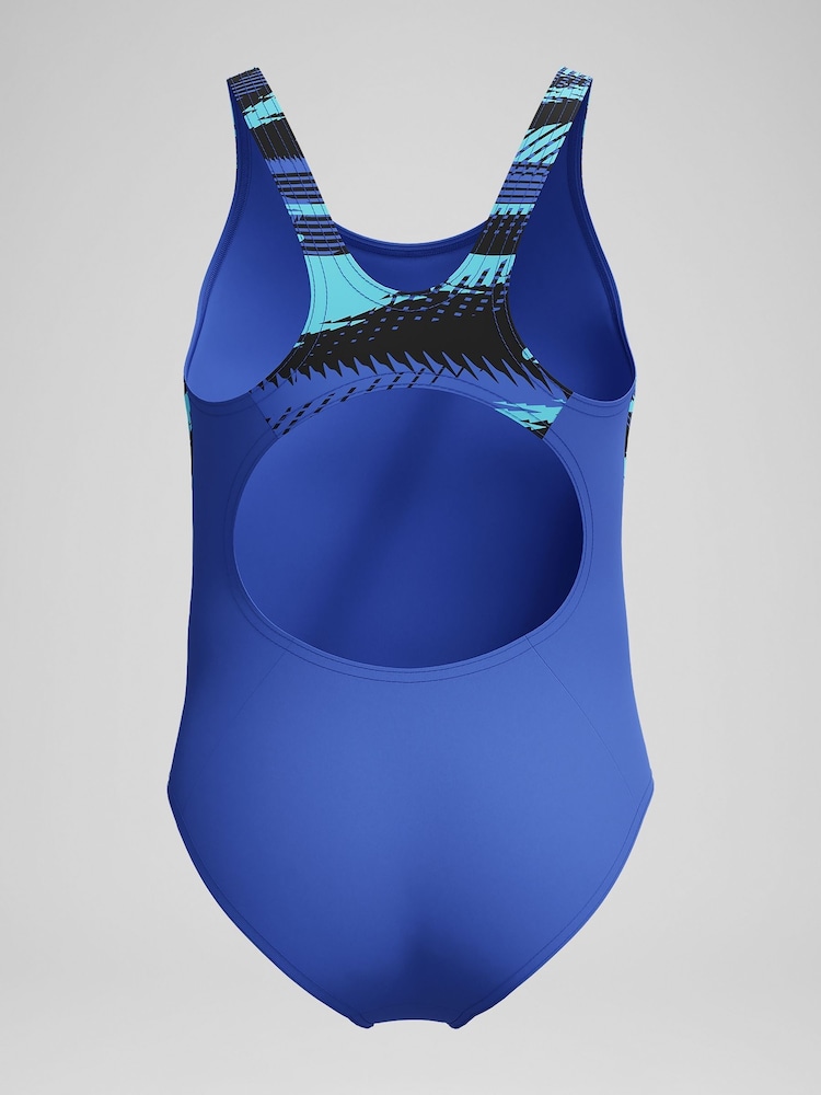 أزرق - بدلة سباحة تشكيلة HyperBoom Splice Muscleback من Speedo - Image 4 of 5