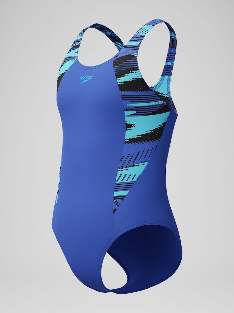 Azul - Bañador con espalda de nadador y diseño dividido Hyperboom de Speedo - Imagen 5 de 5