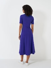 Crew Clothing Blue Poppy Knit Dress - Image 2 of 5