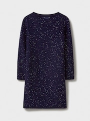 modra - Crew Clothing Glitterball Pletena obleka - Slika 6 iz 6
