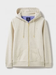 Crew Clothing Natural Heritage Zip Through Hoodie - Image 5 of 5