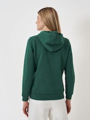 Crew Clothing Green Heritage Zip Through Hoodie - Image 2 of 5