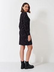 Черный - Crew Clothing Вязаные платья с блестками - Image 3 of 7