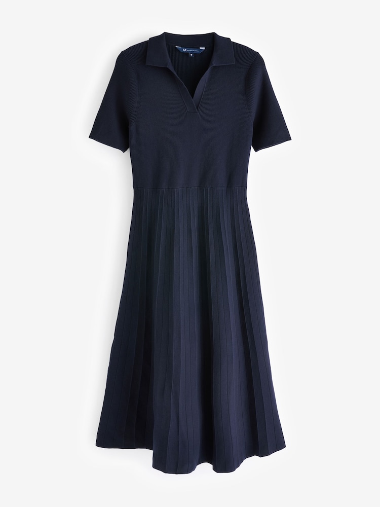 Crew Clothing Dark Blue Poppy Knit Dress - Image 5 of 5 Crew Clothing Dark Blue Poppy Knit Dress - Image 5 of 5