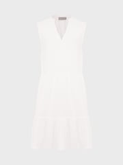 Hobbs White 100% Cotton Soho Dress - Image 4 of 4