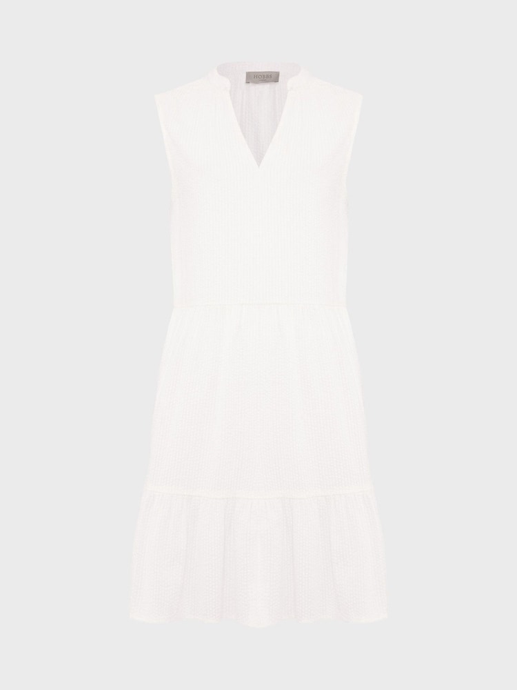 Hobbs White 100% Cotton Soho Dress - Image 4 of 4