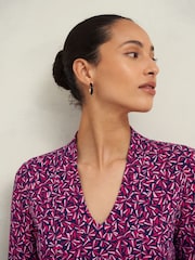 Rosa - Blusa estampada Hobbs Aimee - Imagem 3 de 4