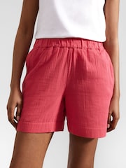 Hobbs Pink 100% Cotton Allie Shorts - Image 3 of 4