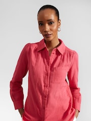 Hobbs Pink Jamie 100% Cotton Shirt - Image 3 of 4