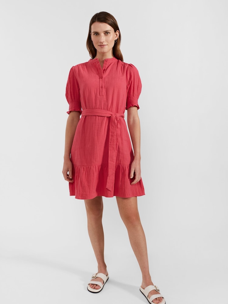 Hobbs Pink 100% Cotton Iza Dress - Image 1 of 4
